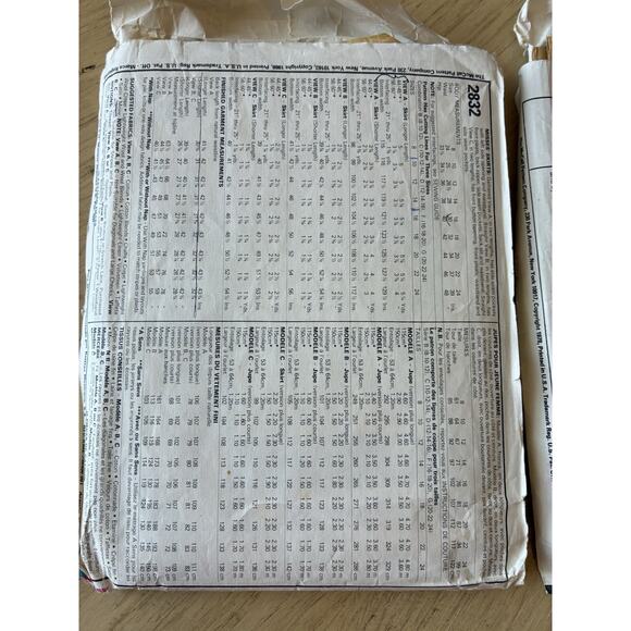 Vintage McCalls Sew Patterns 70s 80s Maxi Long Skirts Blouse Separates Lot Of 2 - Picture 5 of 6